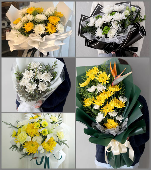 山东济宁邹城市北宿镇河北辛庄村白事花束代送